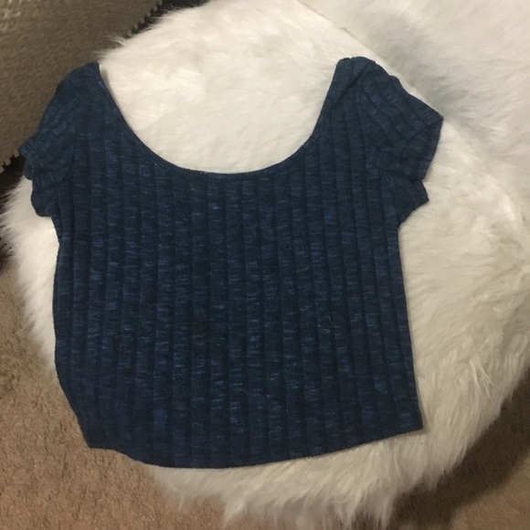 Dark Blue Forever 21 Crop Top - Picture 2 of 2